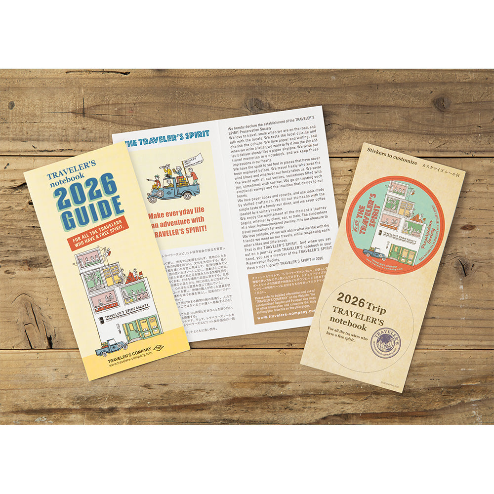 TRAVELER'S notebook Refill 2026 Monthly- Regular