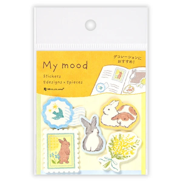 NB Co Stickers Flake Seal My Mood Yellow