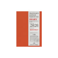 TRAVELER'S notebook Passport Size Refill 2026 Monthly