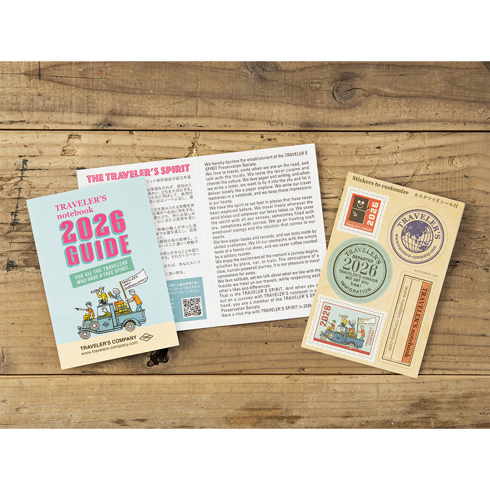 TRAVELER'S notebook Passport Size Refill 2026 Monthly