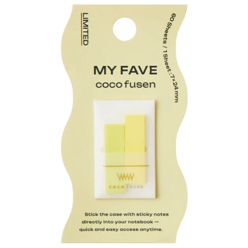 Kanmido Sticky Notes Fusen Kokofusen Mini Color MyFave - Yellow