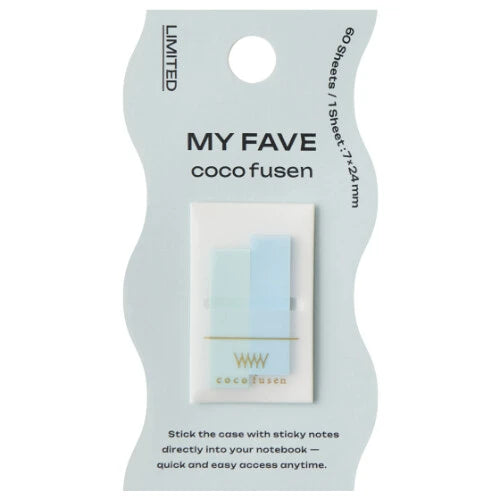 Kanmido Sticky Notes Fusen Kokofusen Mini Color MyFave - Light Blue