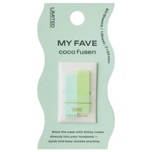 Kanmido Sticky Notes Fusen Kokofusen Mini Color MyFave - Green