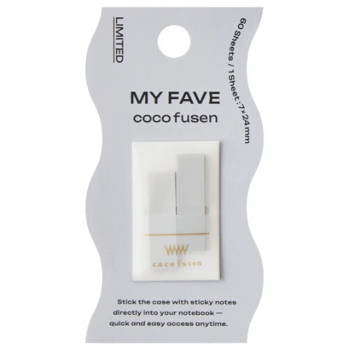 Kanmido Sticky Notes Fusen Kokofusen Mini Color MyFave - Gray