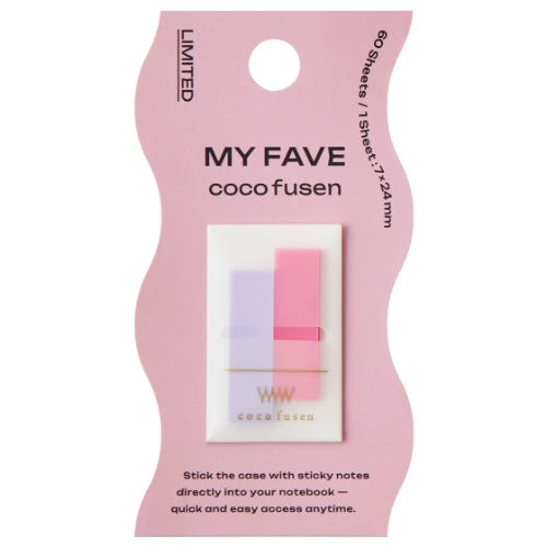 Kanmido Sticky Notes Fusen Kokofusen Mini Color MyFave - Rose Red