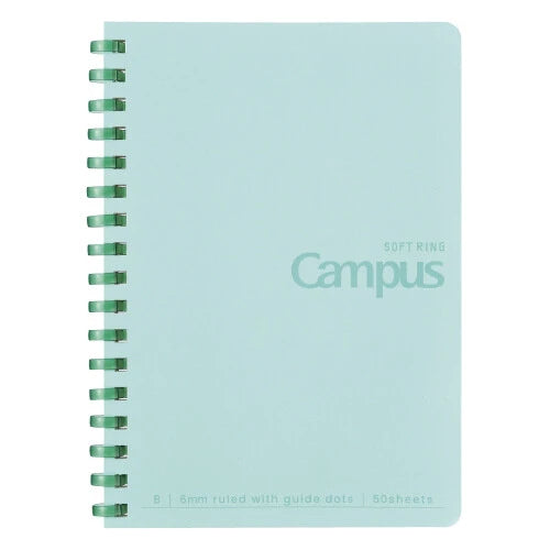 KOKUYO Notebook Campus Soft Ring Dot A6- Green