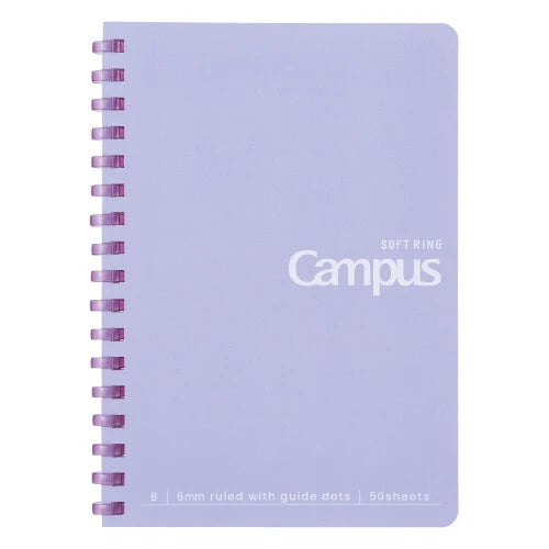 KOKUYO Notebook Campus Soft Ring Dot A6- Violet