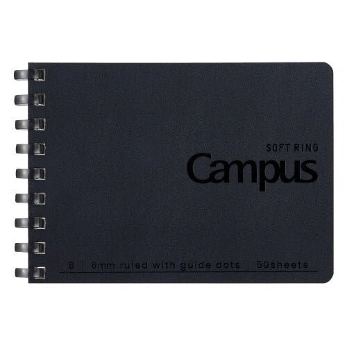KOKUYO Notebook Campus Soft Ring Dot A7- Black