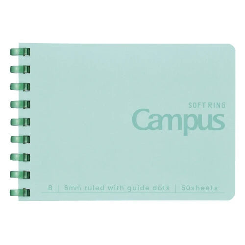 KOKUYO Notebook Campus Soft Ring Dot A7- Green
