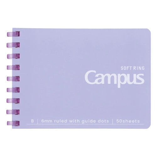 KOKUYO Notebook Campus Soft Ring Dot A7- Violet