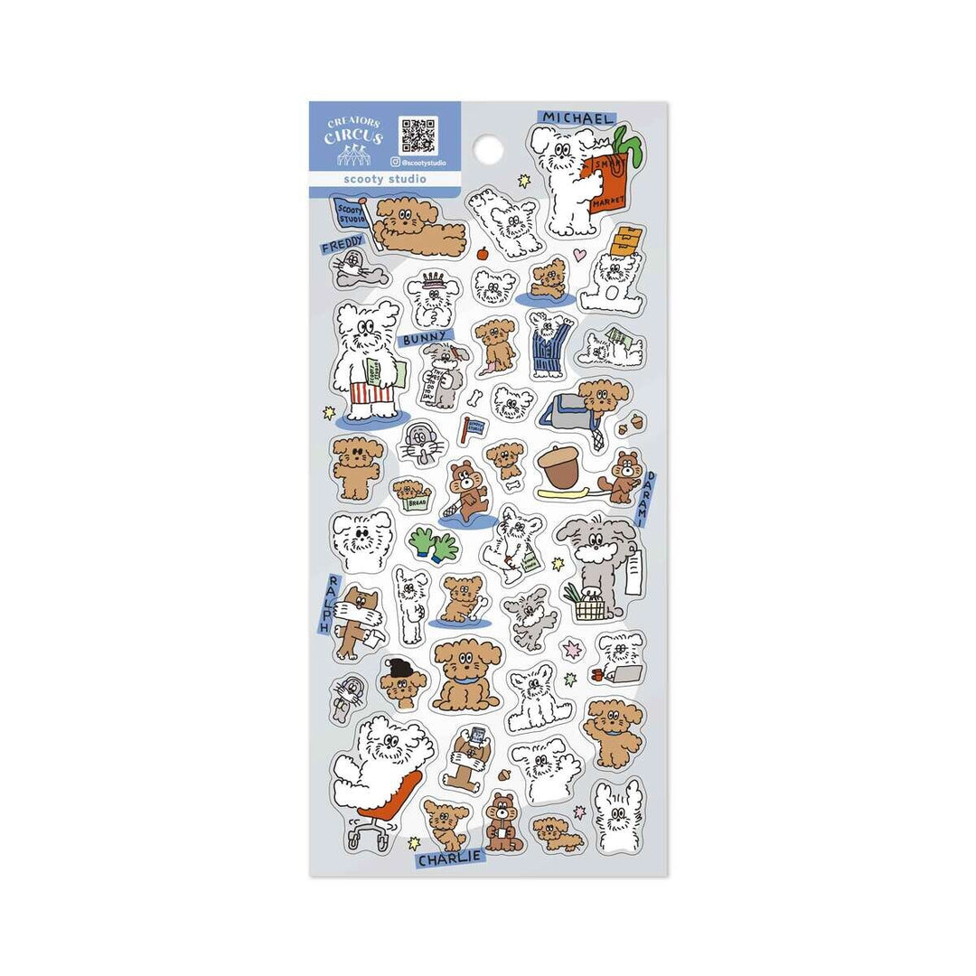 Frontier Creators Circus Transparent Sticker- Scooty Studio