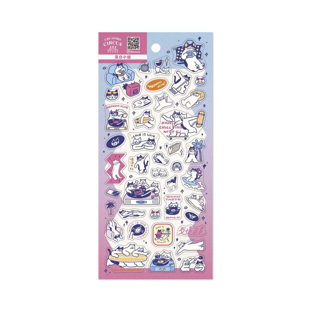 Frontier Creators Circus Transparent Sticker- Cat