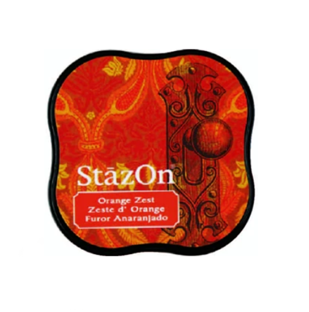 Tsukineko Stamp Stay On Midi - Orange Zest