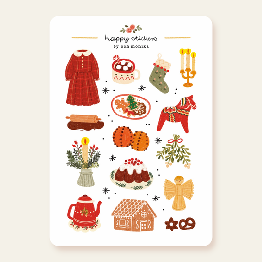 Christmas Time - Sticker Sheet | Cozy Winter Stationery