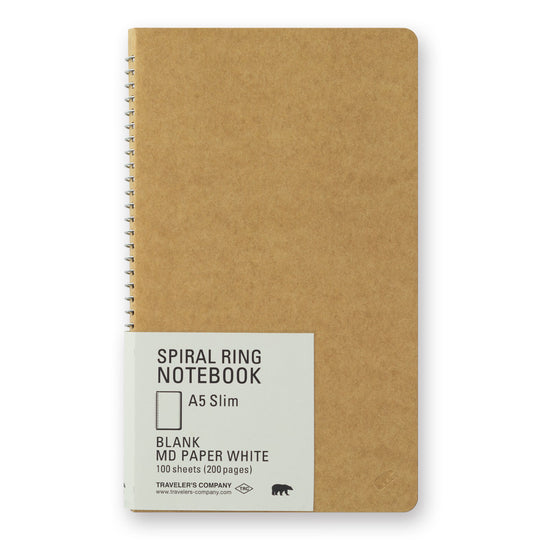 TRC SPIRAL RING NOTEBOOK <A5 Slim> MD White