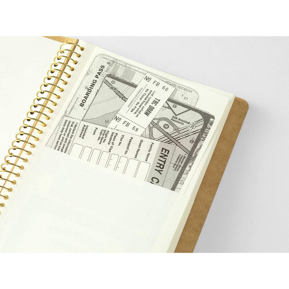 TRC SPIRAL RING NOTEBOOK <A5 Slim> Paper Pocket