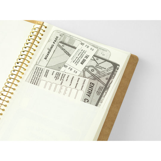 TRC SPIRAL RING NOTEBOOK <A5 Slim> Paper Pocket