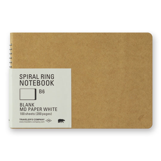 TRC SPIRAL RING NOTEBOOK <B6> MD White