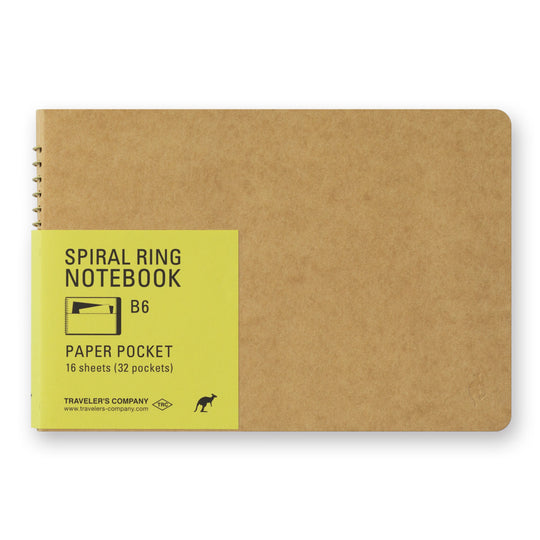 TRC SPIRAL RING NOTEBOOK <B6> Paper Pocket
