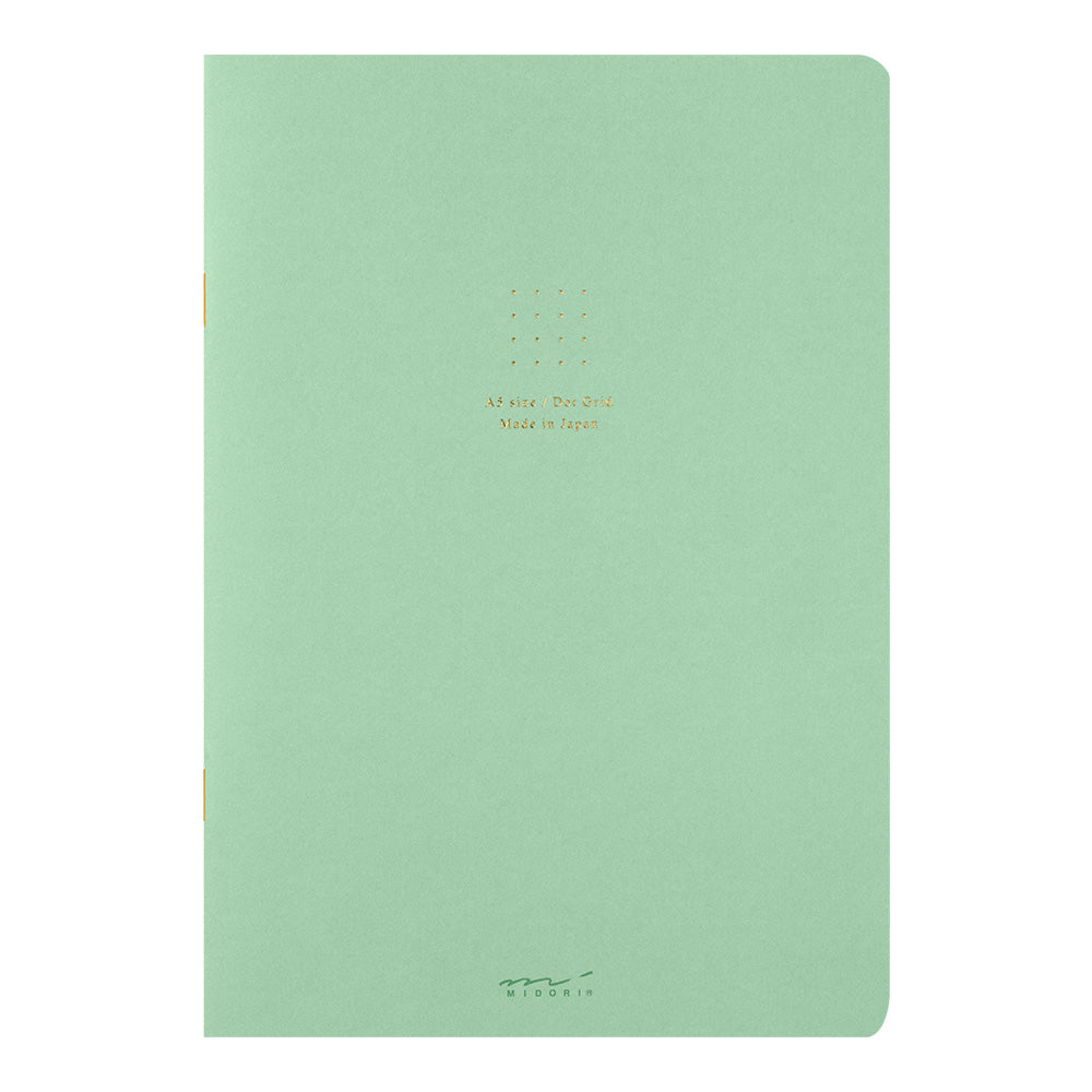 Midori Notebook <A5> Color Dot Grid Green