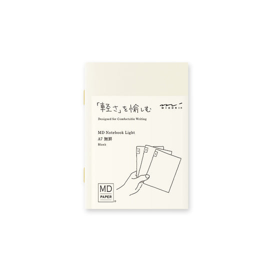 Midori  A7 Notebook Light Set of 3- Blank