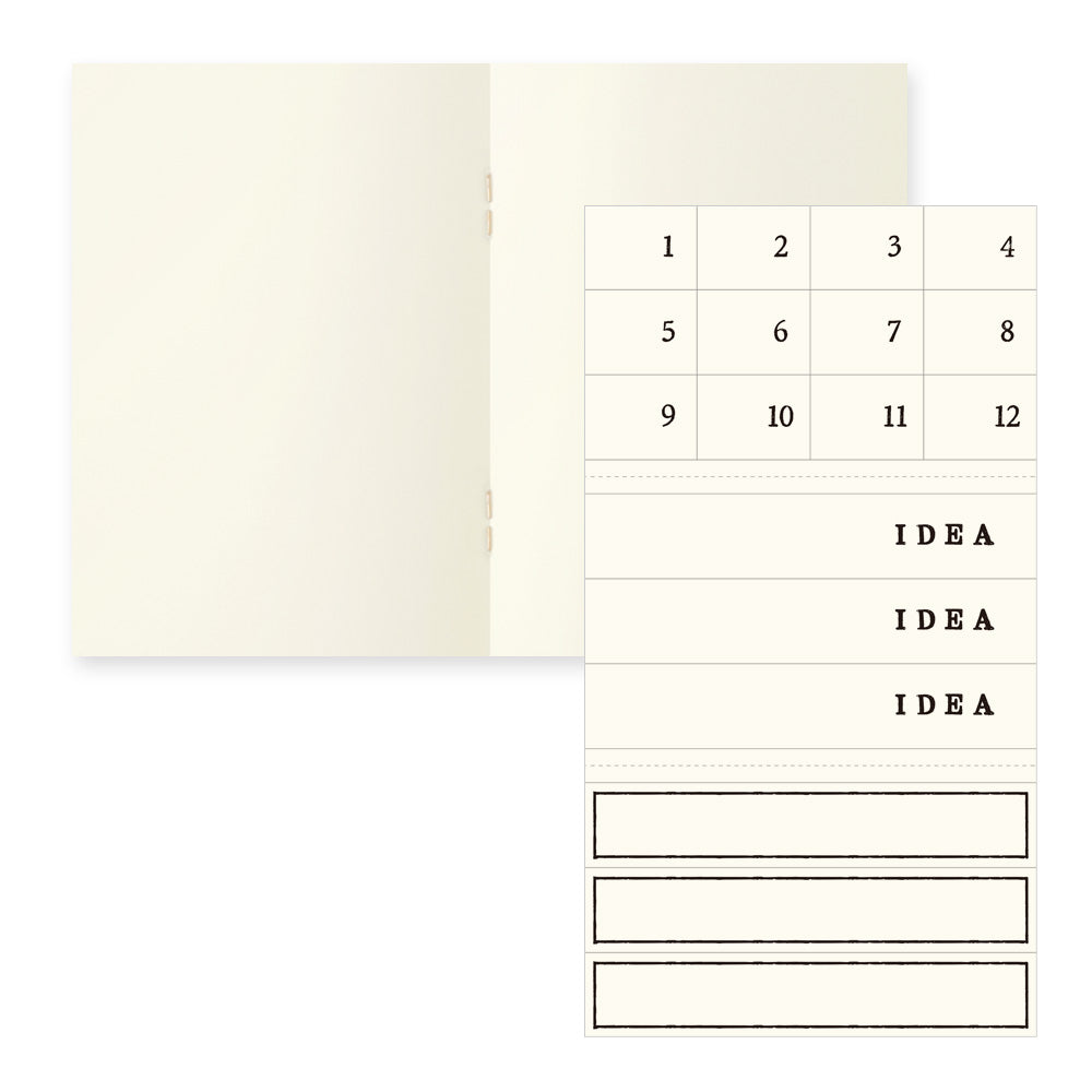 Midori  A7 Notebook Light Set of 3- Blank
