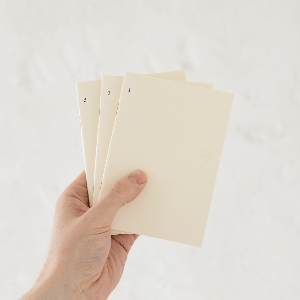 MD Notebook Light <A6> Grid 3pcs Pack A