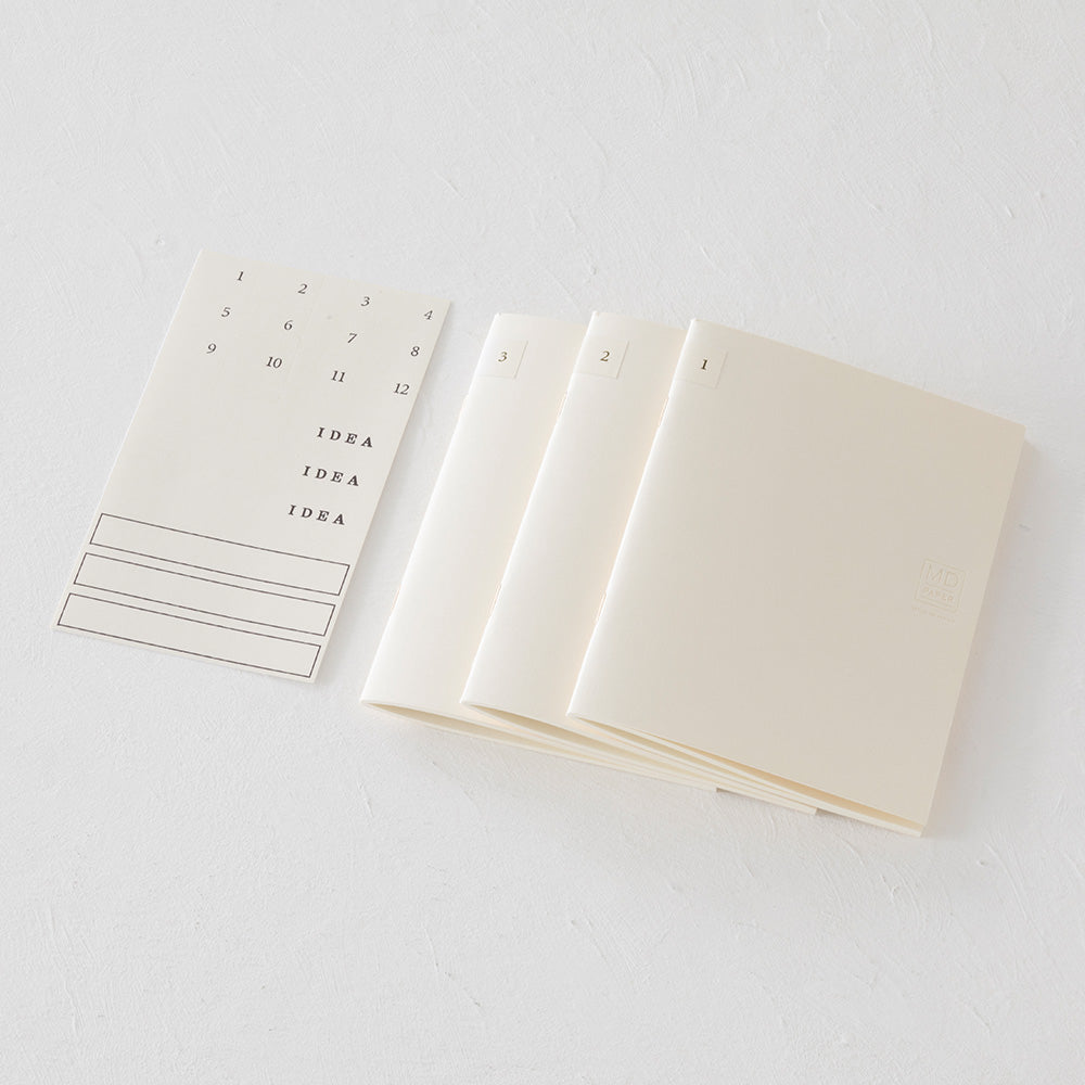 MD Notebook Light <A6> Grid 3pcs Pack A