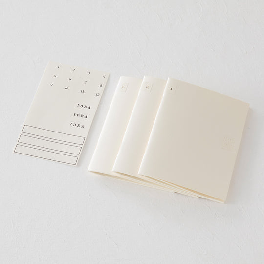MD Notebook Light <A6> Grid 3pcs Pack A