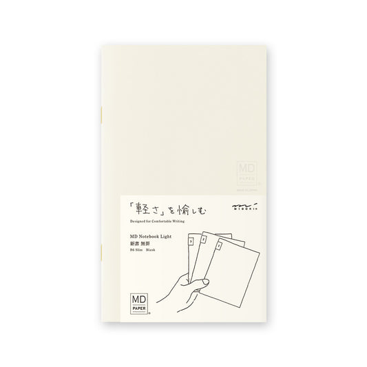 Midori B6 Slim Notebook Light 3 Pack - Blank