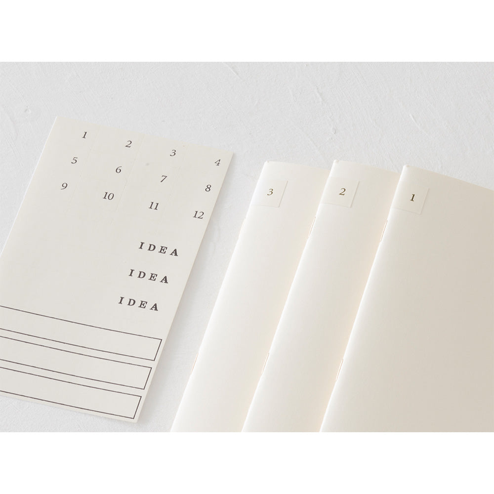 MD Notebook Light <B6 Slim> Blank 3pcs Pack A