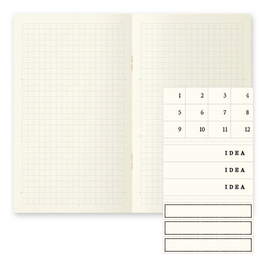 Midori B6 Slim Notebook Light 3 Pack- Square
