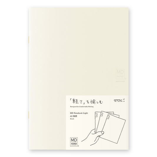 Midori  A5 Notebook Light Set of 3 - Blank