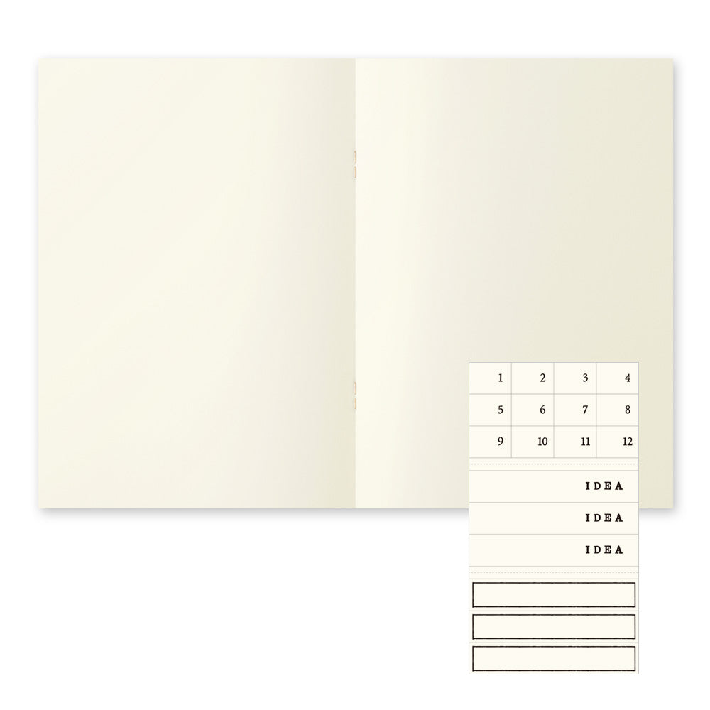Midori  A5 Notebook Light Set of 3 - Blank