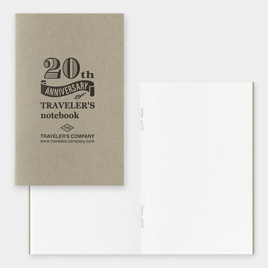 PRE- ORDER**TRAVELER'S notebook 20th Anniversary Card Size Set- Brown