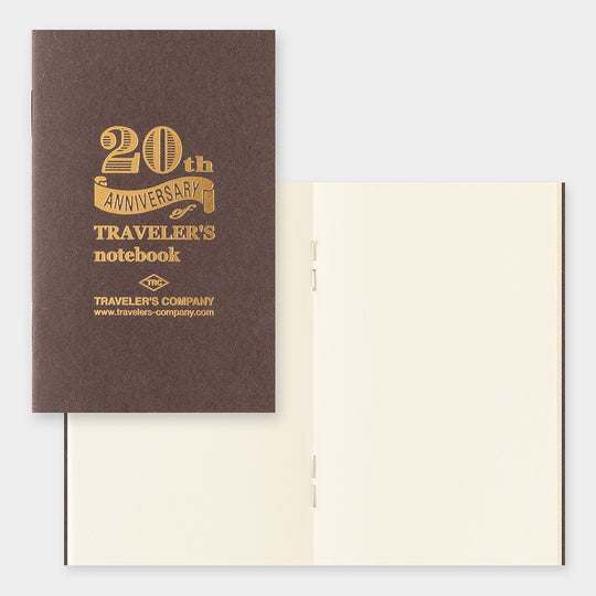 PRE- ORDER**TRAVELER'S notebook 20th Anniversary Card Size Set- Brown