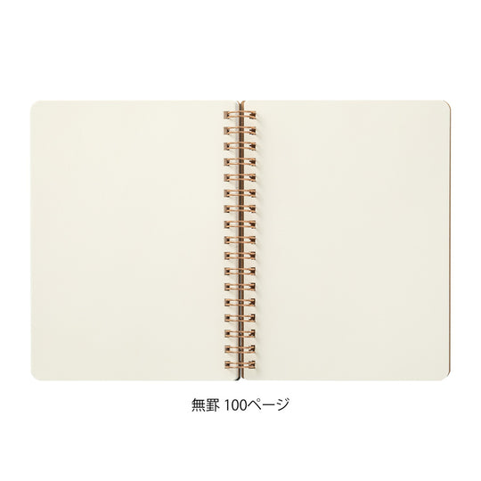 Midori WM Ring Notebook Grain B6- Red