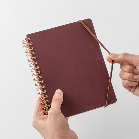Midori WM Ring Notebook Grain B6- Red