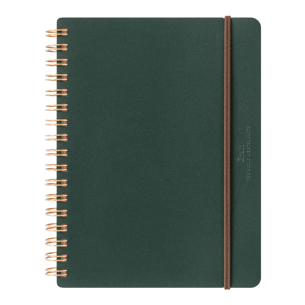 Midori WM Ring Notebook Grain B6- Green