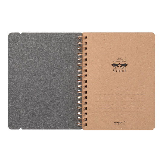 Midori WM Ring Notebook Grain B6- Green