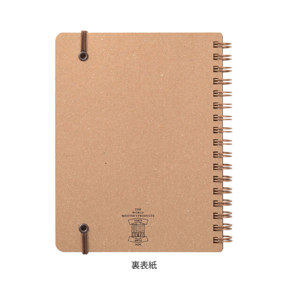 Midori WM Ring Notebook Grain B6- Green