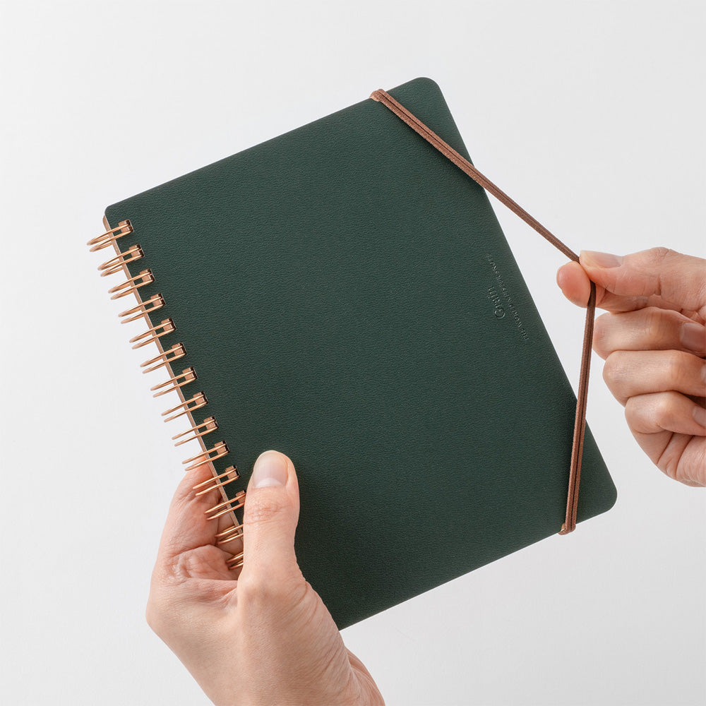 Midori WM Ring Notebook Grain B6- Green