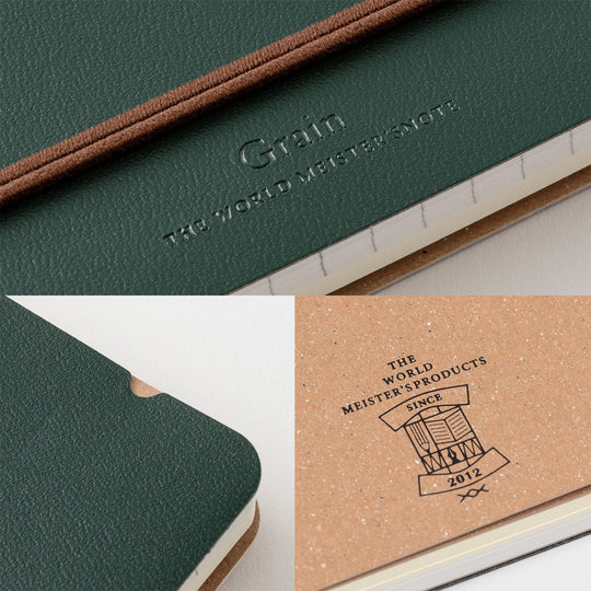 Midori WM Ring Notebook Grain B6- Green