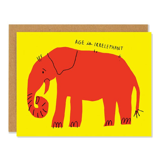Irrelephant - Birthday Greeting Card