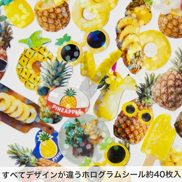 Haco Boxed Flake Stickers- Pineapple
