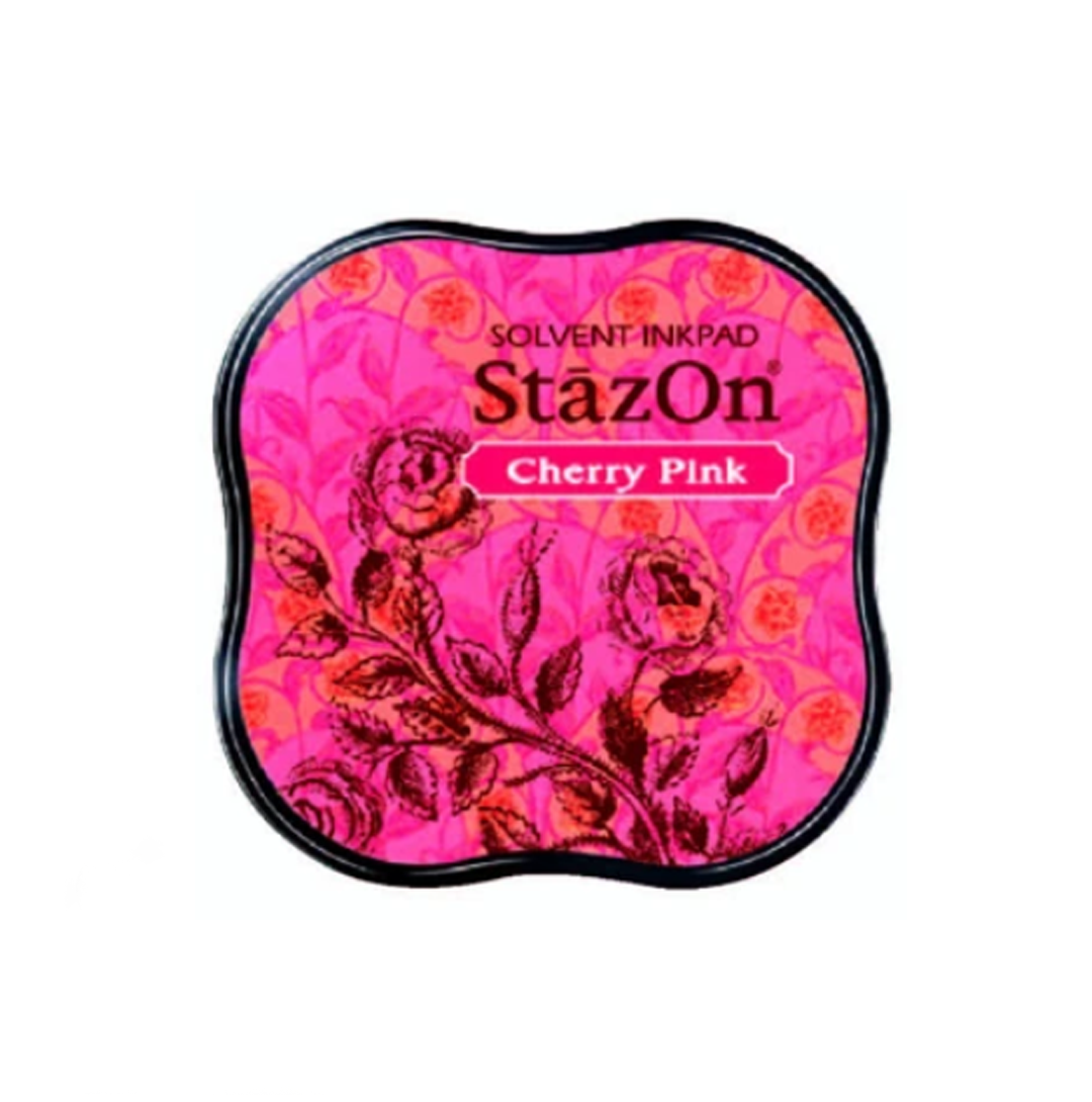 Tsukineko Stamp Stay On Midi - Cherry Pink