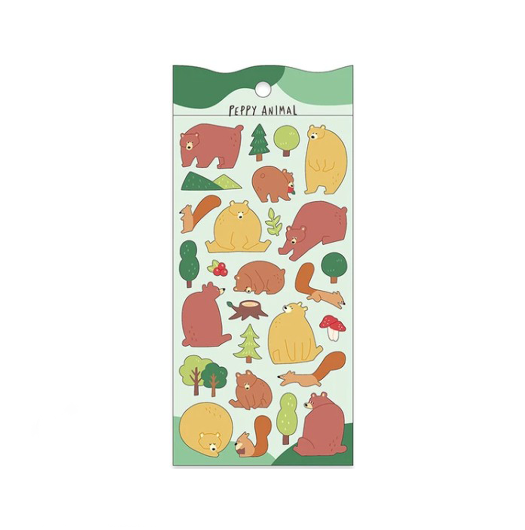 Mindwave Stickers Peppy Animal - Bear