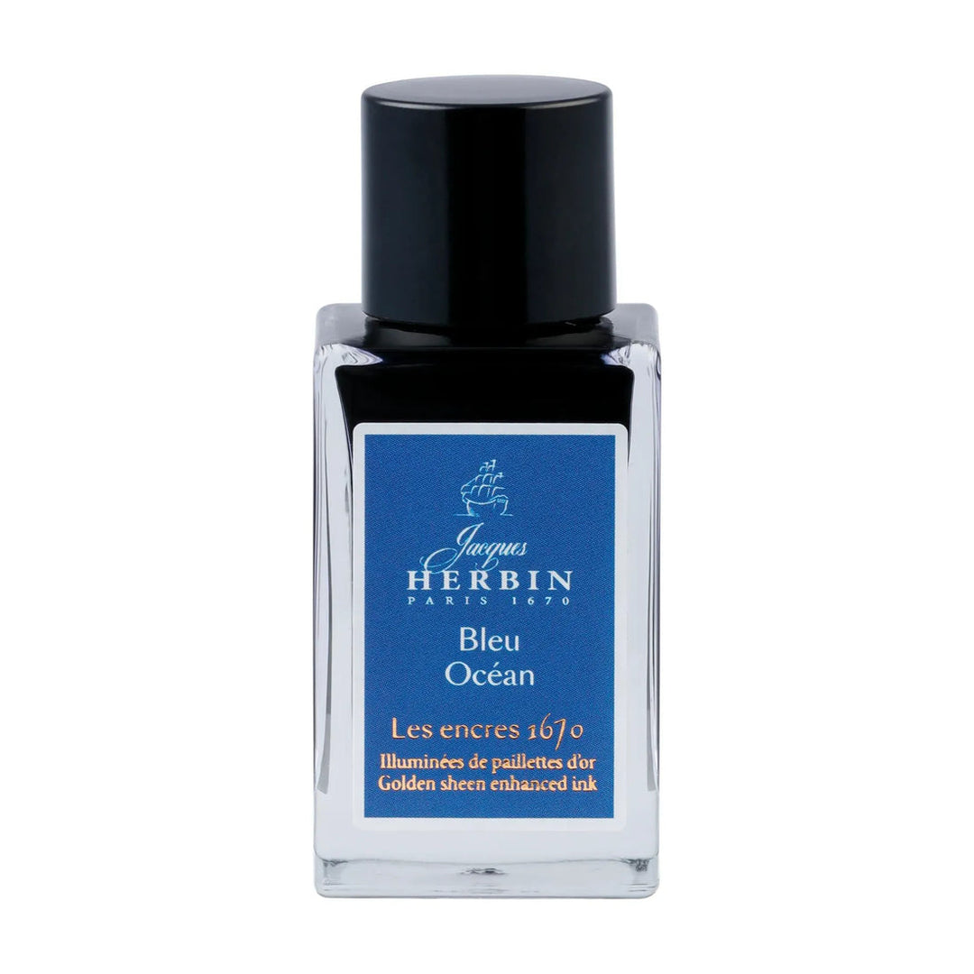 Jacques Herbin Anniversary Ink 1670 15ml- Bleu Ocean