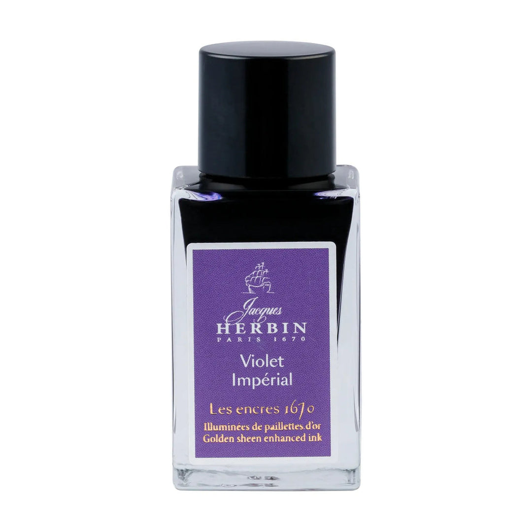 Jacques Herbin Anniversary Ink 1670 15ml- Violet Imperial