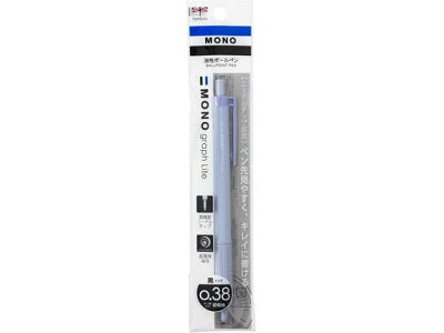 Tombow Monograph Lite Ballpoint Pen Smokey Colours 0.38mm - Smoky Blue